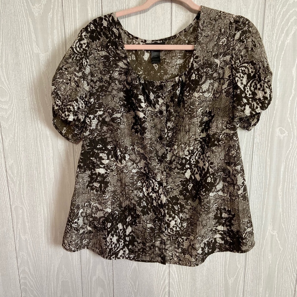 Lane Bryant Brown/green Top Size 18/20